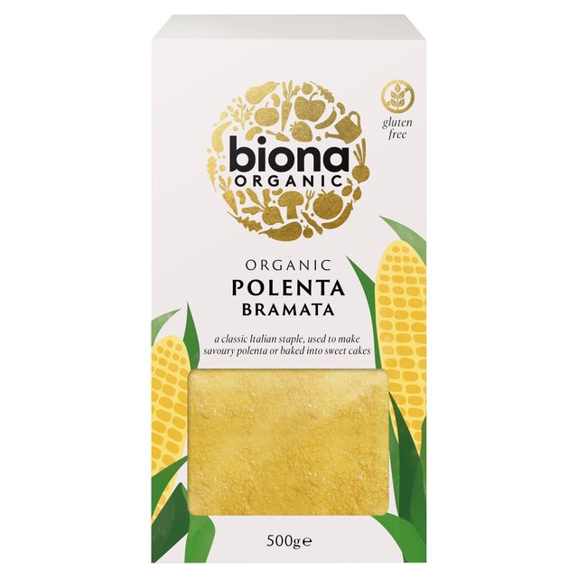 Biona Organic Polenta Bramata, Corn Meal, 500g