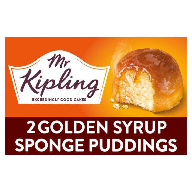 Mr Kipling Golden Syrup Sponge Puddings, 2 Per Pack