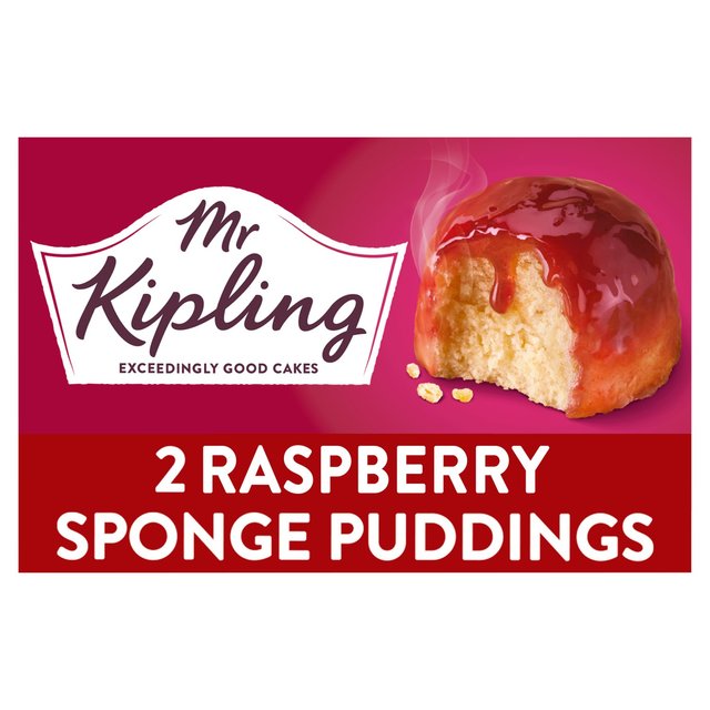 Mr Kipling Raspberry Sponge Puddings, 2 Per Pack