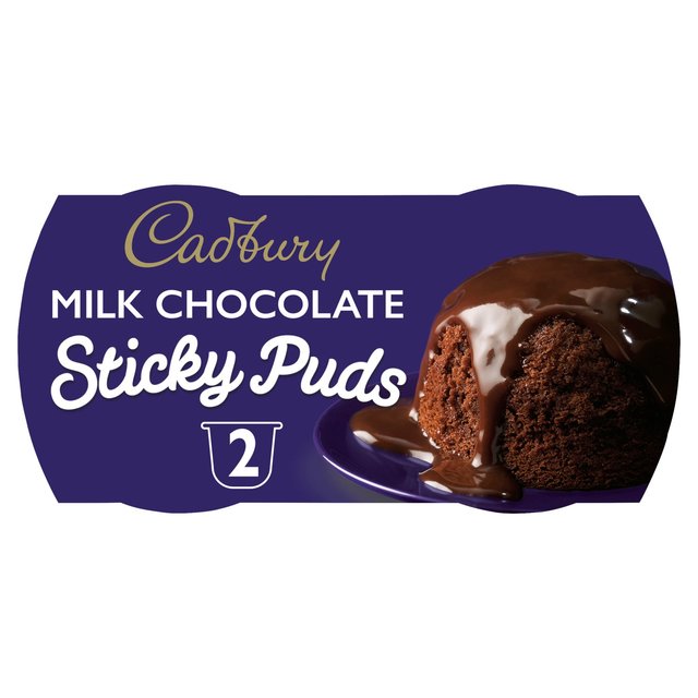 Cadbury Sticky Puds Milk Chocolate, 2 Per Pack
