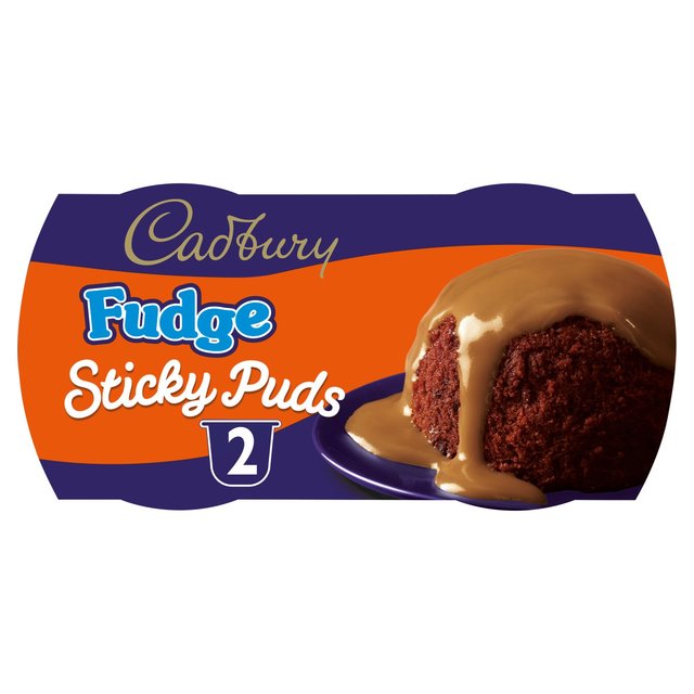 Cadbury Sticky Puds Fudge, 2 Per Pack