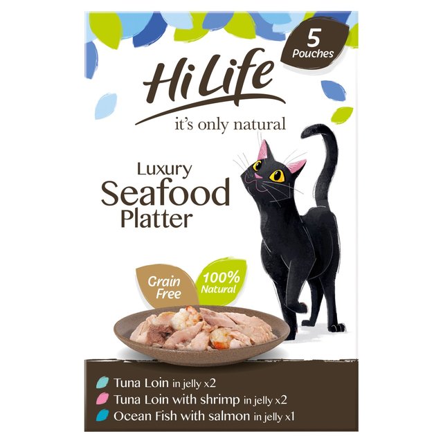 HiLife It’s Only Natural Luxury Seafood in Jelly, 5 x 50g