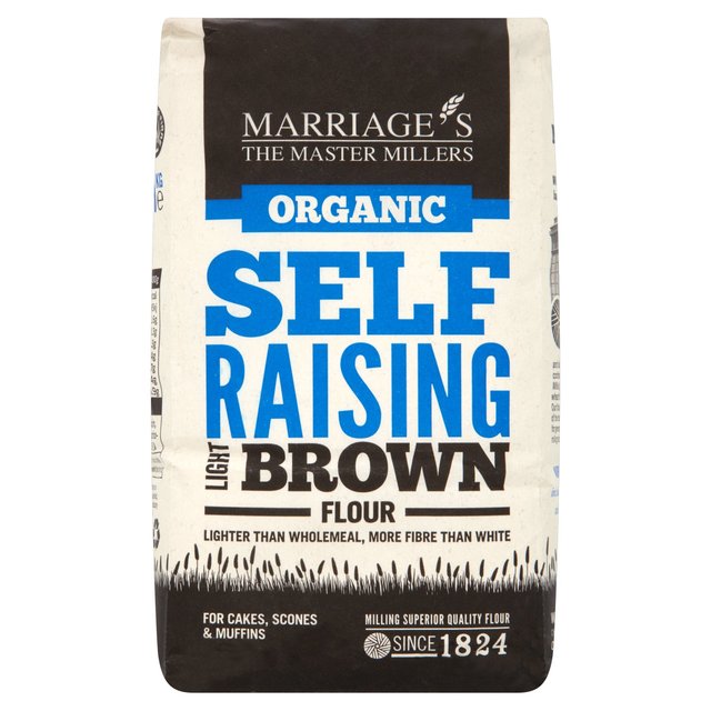 Marriage’s Organic Light Brown Self Raising Flour, 1kg
