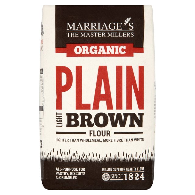 Marriage’s Organic Light Brown Plain Flour, 1kg