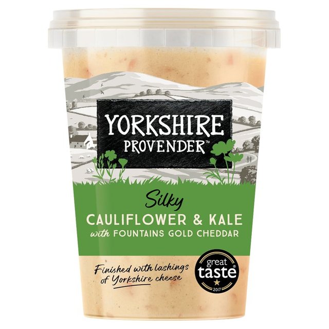Yorkshire Provender Cauliflower Cheese Soup With Kale & Cheddar, 560g