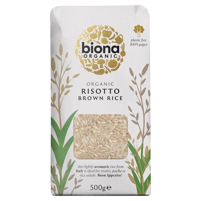 Biona Organic Risotto Rice Wholegrain, 500g