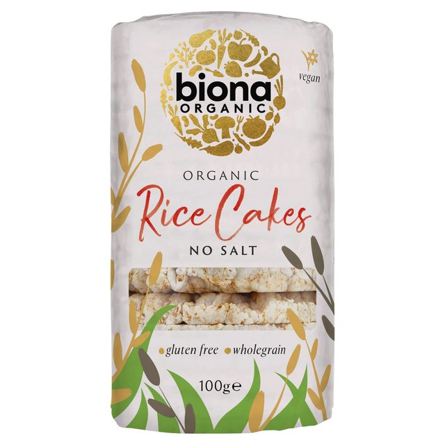Biona Organic Rice Cakes No Salt, 100g