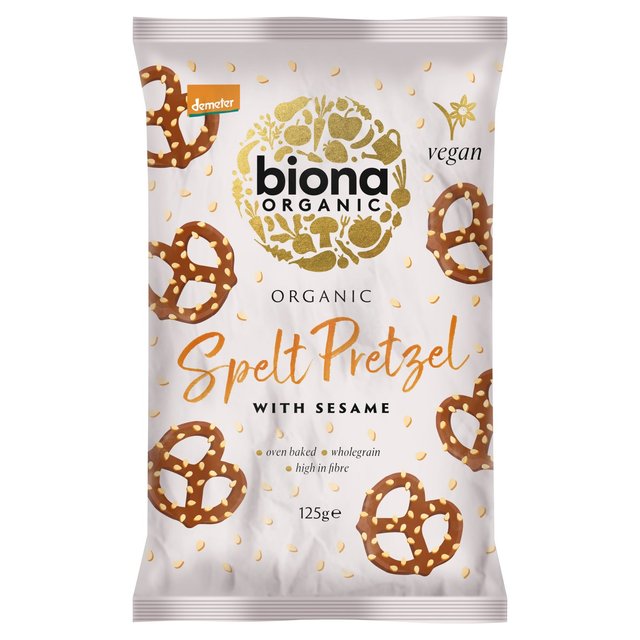 Biona Organic Spelt Pretzel With Sesame, 125g