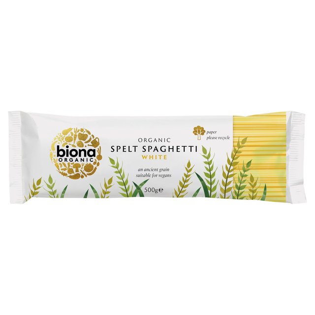 Biona Organic Spelt Spaghetti White Pasta, 500g
