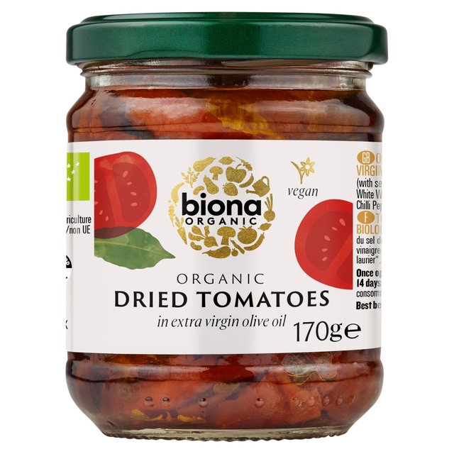 Biona Organic Dried Tomatoes In Extra Virgin Olive Oil, 170g
