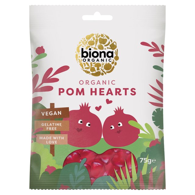 Biona Organic Pomegranate Hearts, 75g