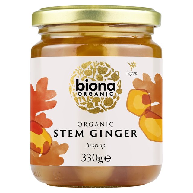 Biona Organic Stem Ginger In Syrup, 330g