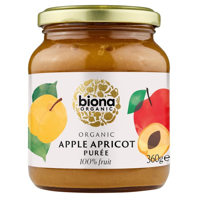 Biona Organic Apple Apricot Puree, 350g