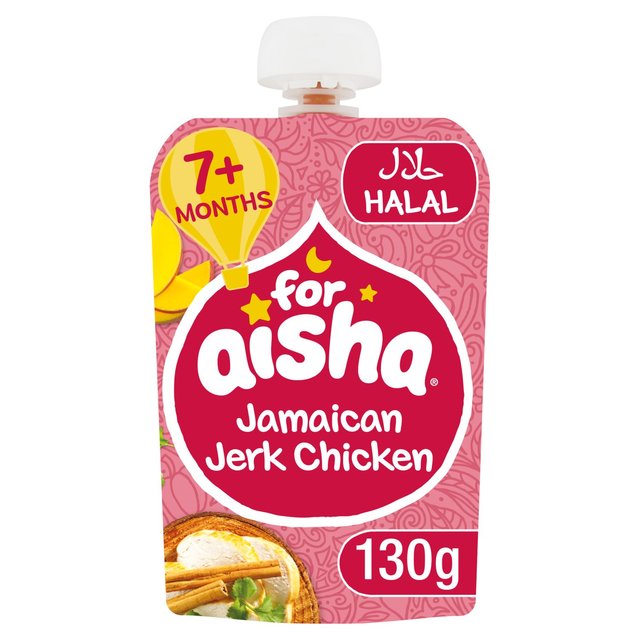 For Aisha Jamaican Jerk Chicken With Mango Pouch, 7 Mths+, 130g