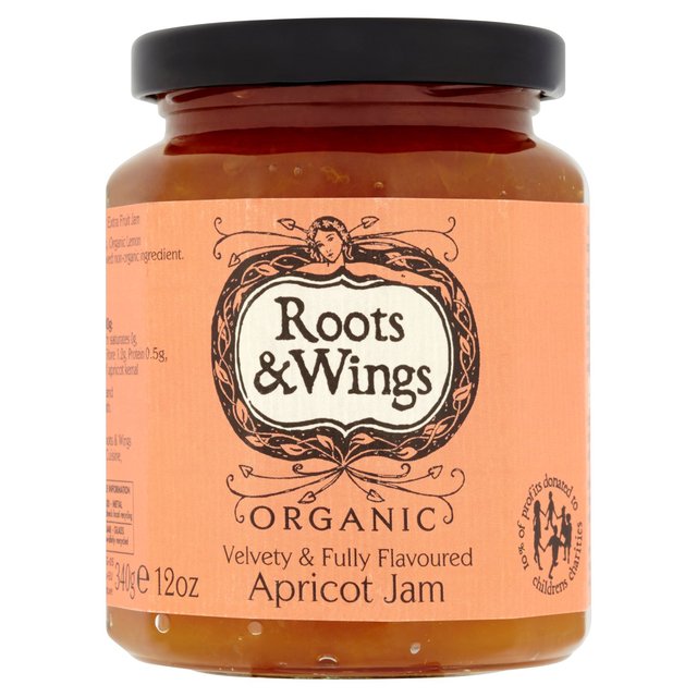 Roots & Wings Organic Apricot Jam, 340g