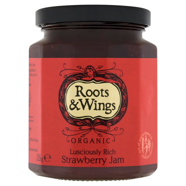 Roots & Wings Organic Strawberry Jam, 340g
