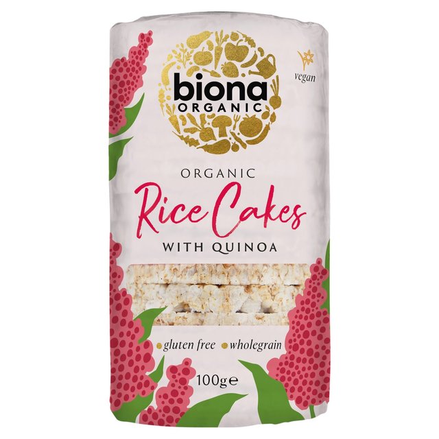 Biona Organic Rice Cakes With Quinoa, 100g