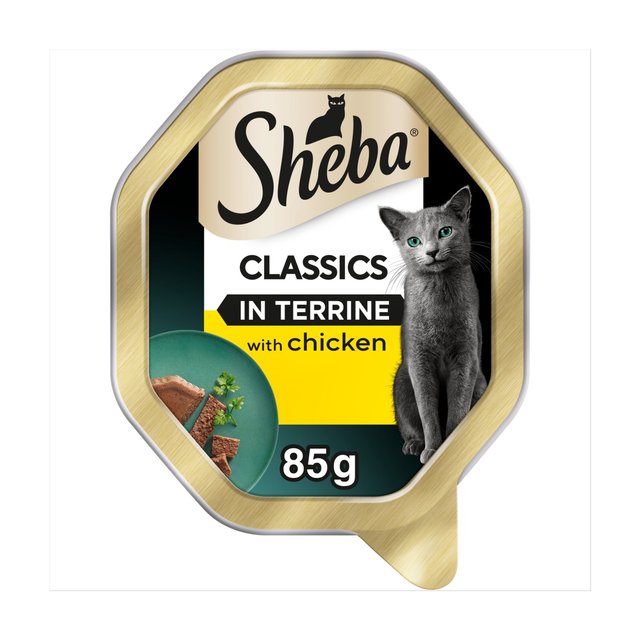 Sheba Classics Wet Cat Food Tray Chicken in Terrine, 85g