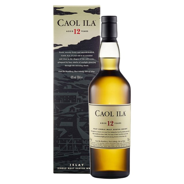 Caol Ila 12 Year Old Islay Single Malt Scotch Whisky, 70cl