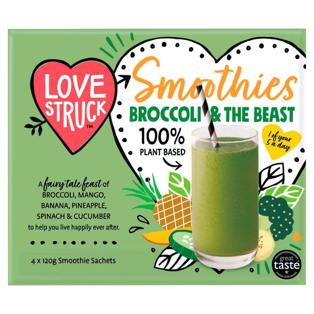 Love Struck Broccoli Smoothie Mix, 4 x 120g