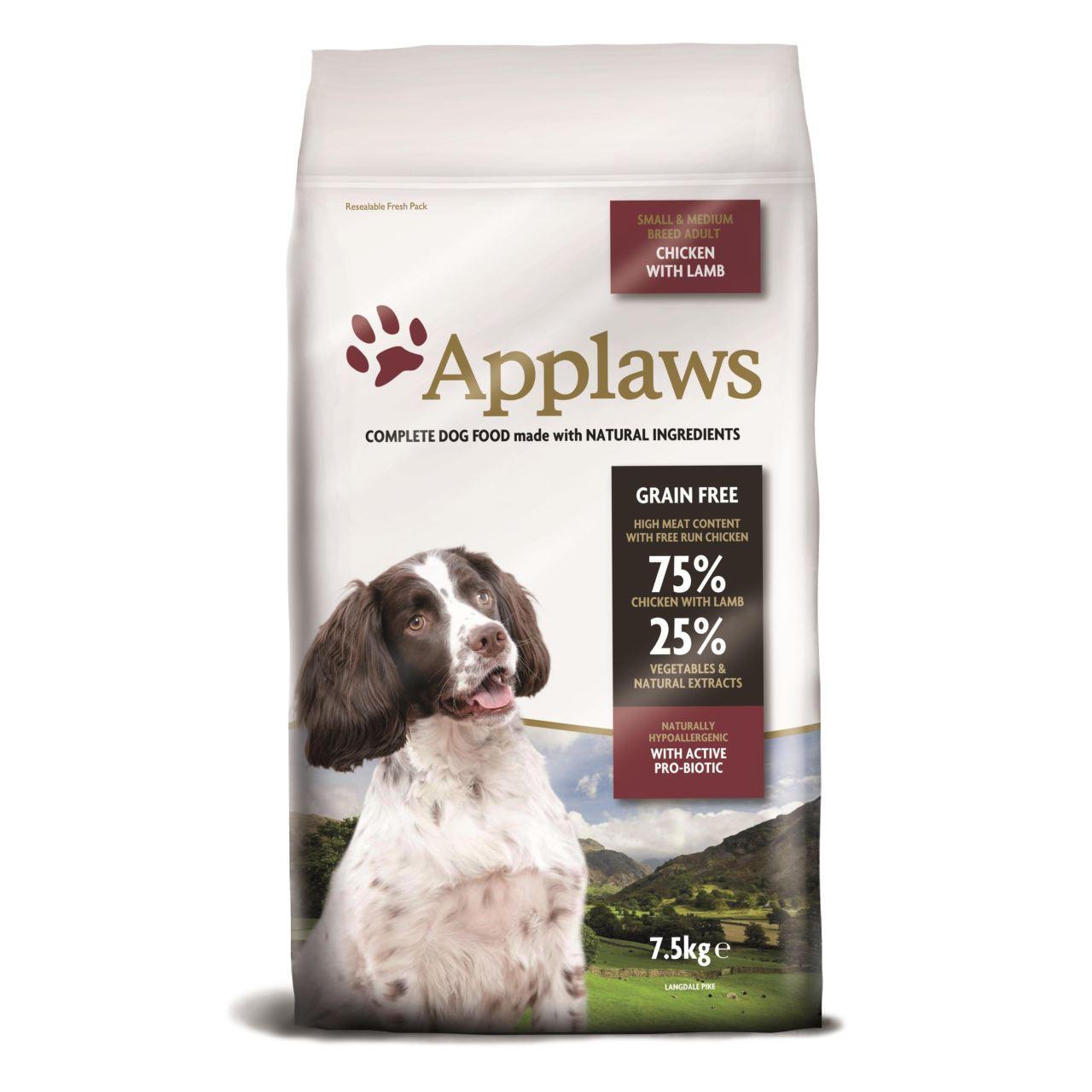 An image of Applaws Natural Complete Adult Dog Small/Medium Breed Chicken with Lamb