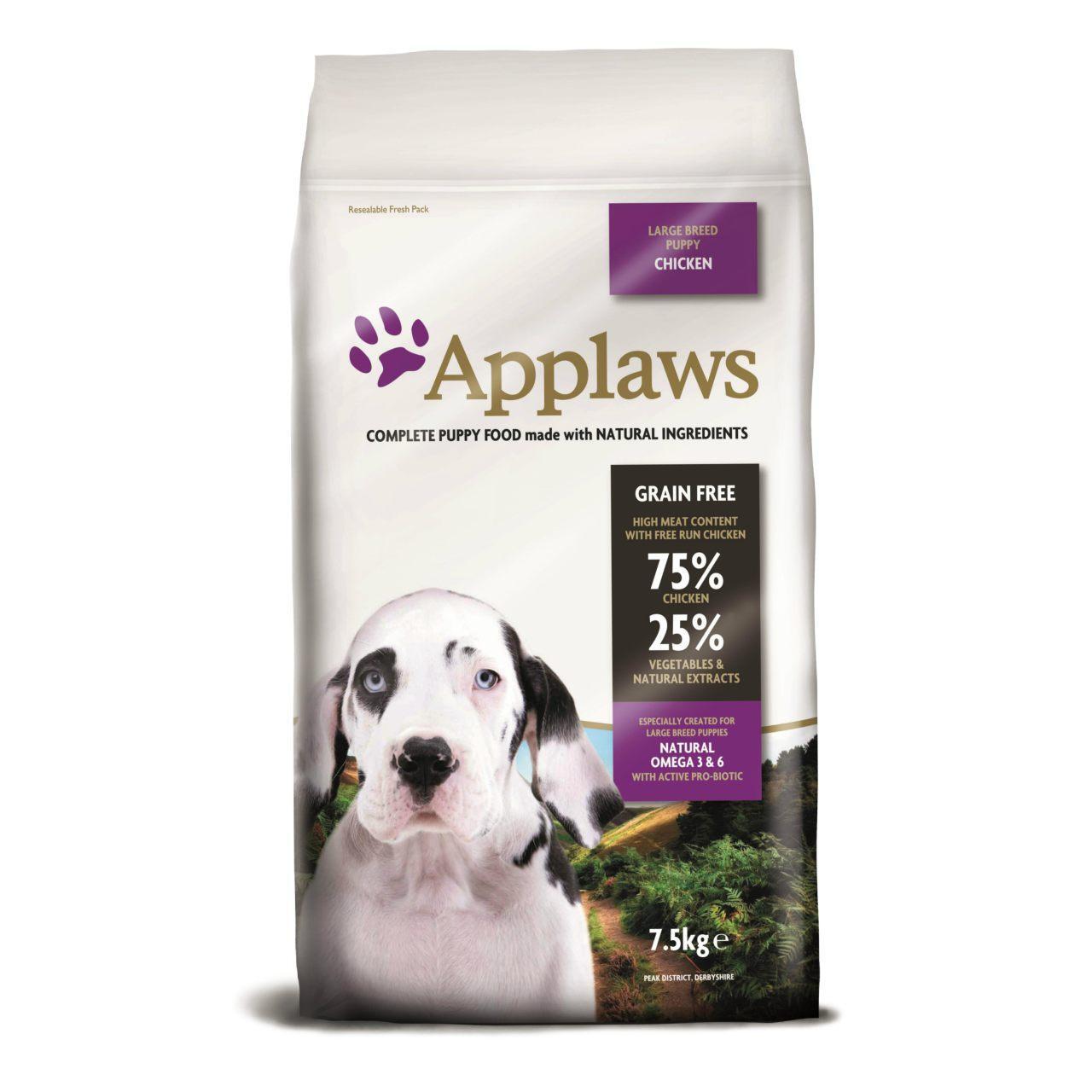 An image of Applaws Natural Complete Large Breed Puppy Chicken