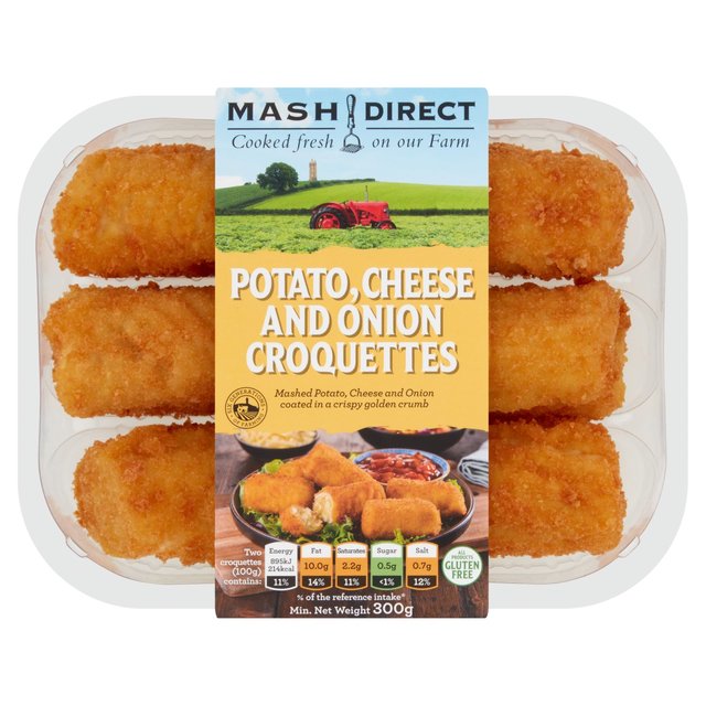 Mash Direct Potato Cheese & Onion Croquettes, 300g