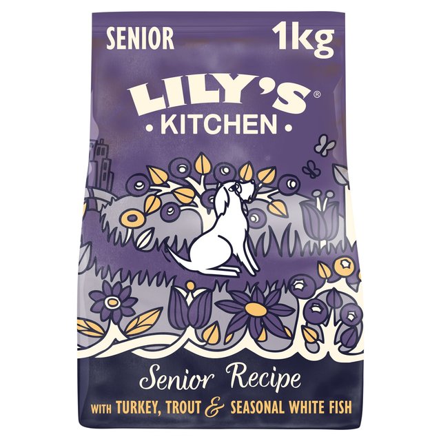 Lily’s Kitchen Dog Turkey & Trout Senior Recipe Dry Food, 1kg
