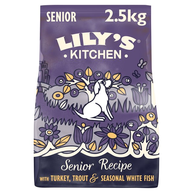 Lily’s Kitchen Dog Turkey & Trout Senior Recipe Dry Food, 2.5kg