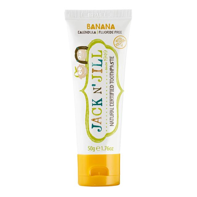 Jack N’ Jill Organic Banana Toothpaste With Natural Flavouring, 50ml