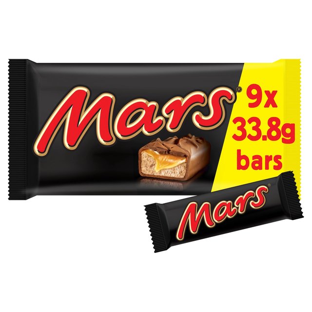 Mars Chocolate Snack Size Bars Multipack, 9 x 33.8g
