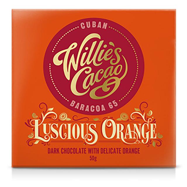 Willie’s Cacao Dark Chocolate With Luscious Orange, 50g