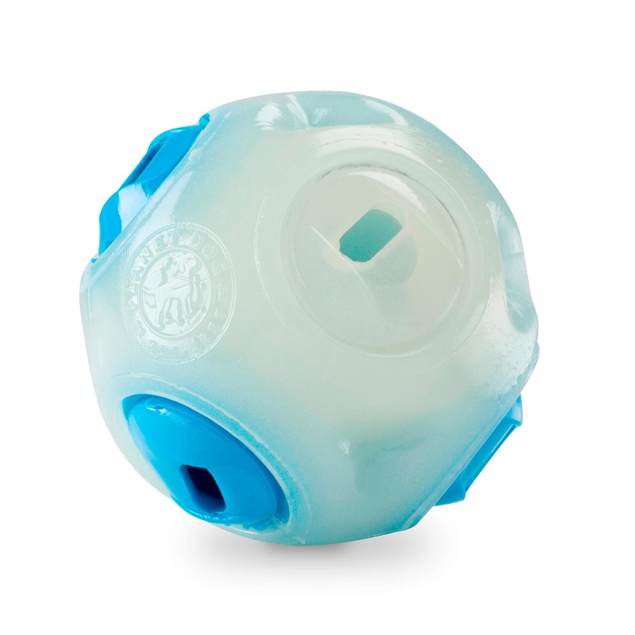 An image of Planet Dog Whistle Ball Glow & Blue