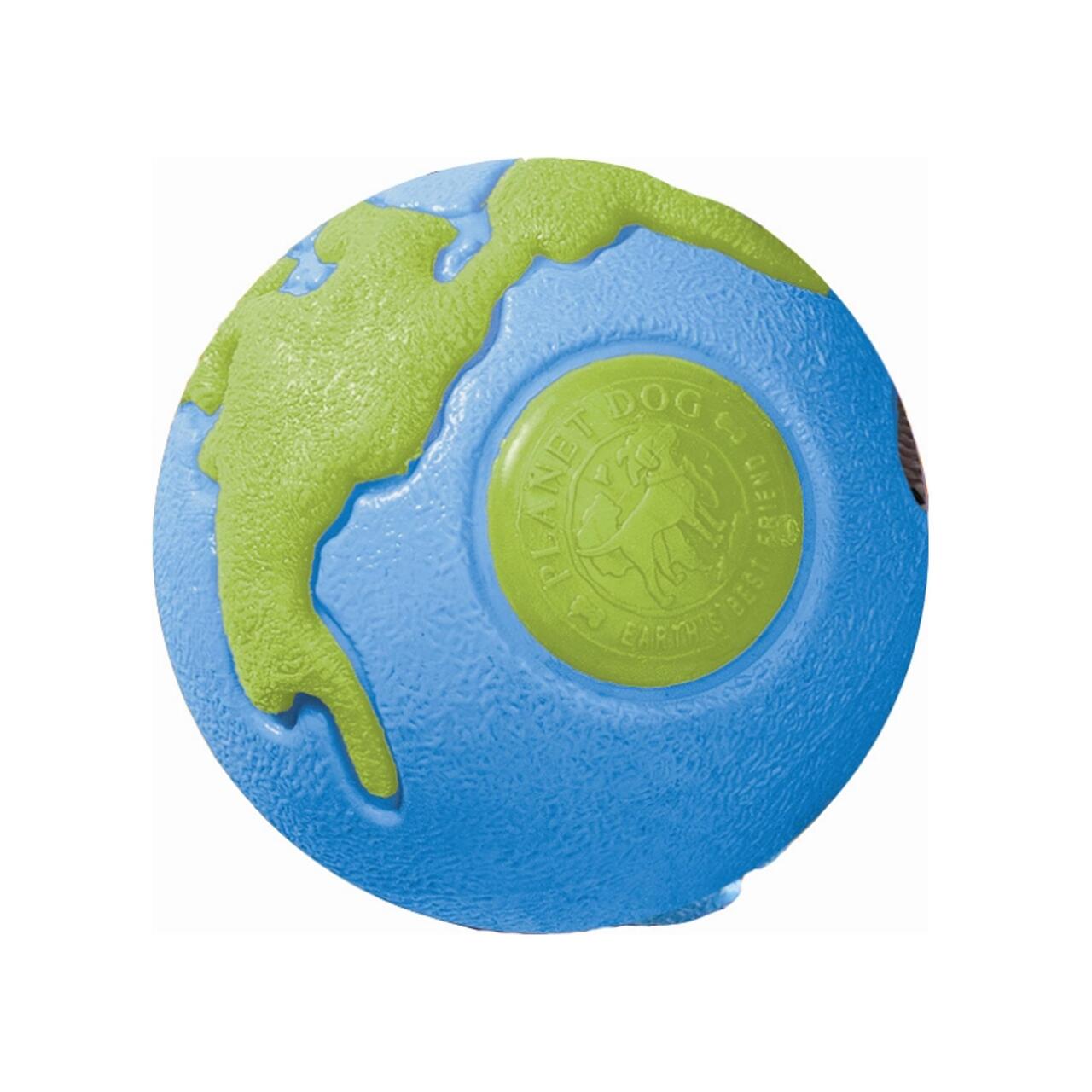 An image of Planet Dog Orbee Ball Blue & Green Large