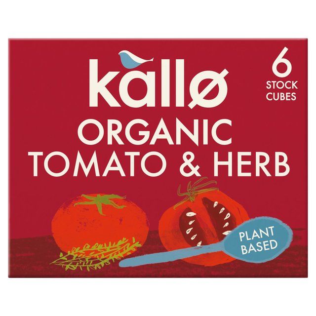 Kallo Organic Tomato & Herb Stock Cubes, 6 x 11g