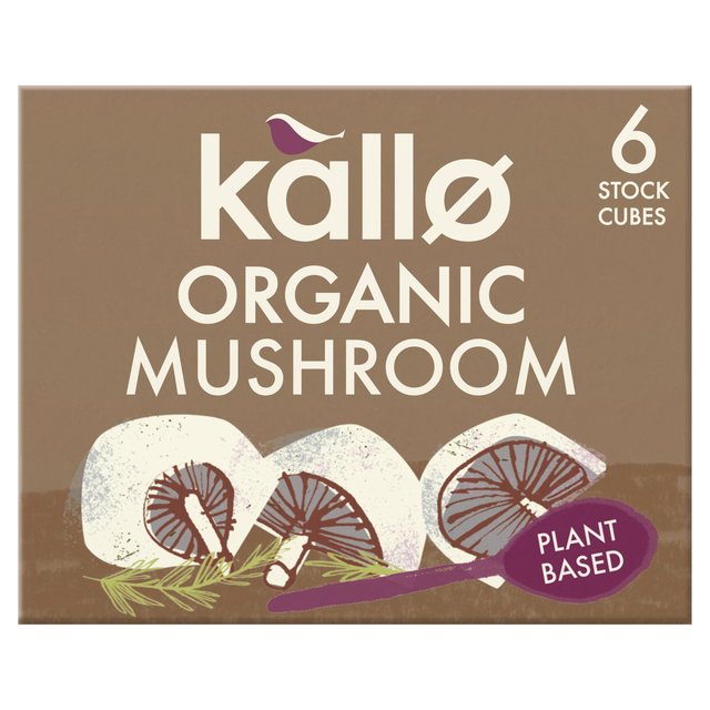 Kallo Organic Mushroom Stock Cubes, 6 x 11g
