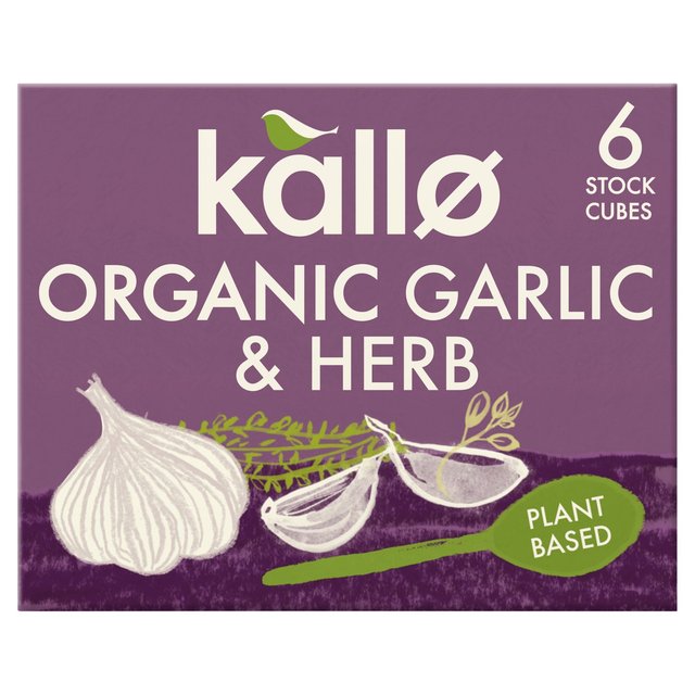 Kallo Organic Garlic & Herb Stock Cubes, 6 x 11g