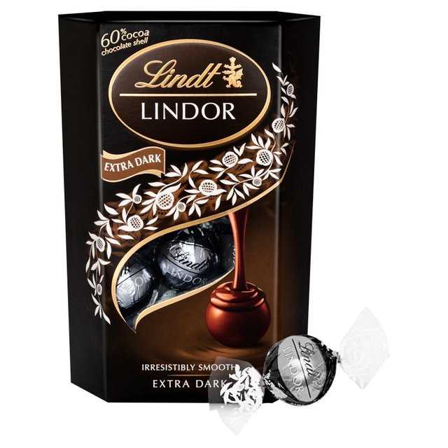 Lindt Lindor Extra Dark Chocolate Truffles, 200g