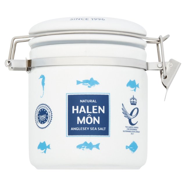 Halen Mon Pure Sea Salt PDO in Ceramic Jar, 100g