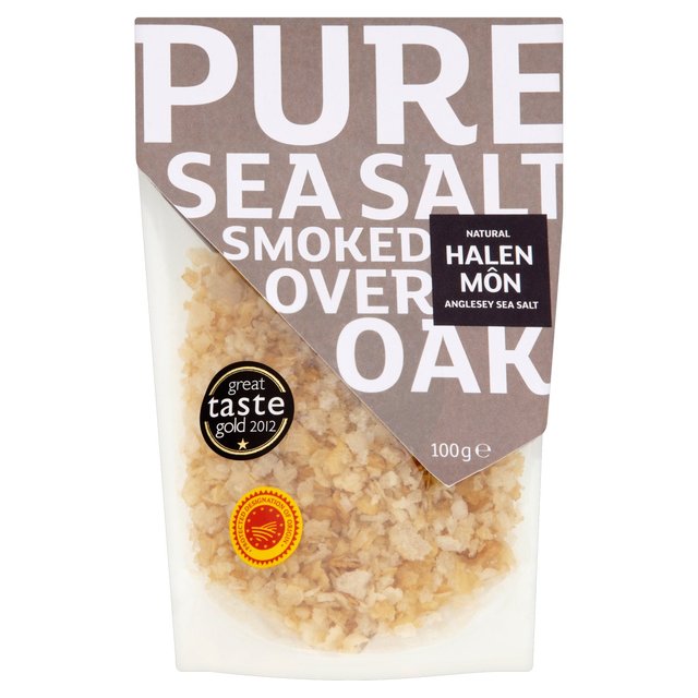 Halen Mon Oak Smoked Sea Salt PDO, 100g