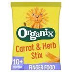 Organix Carrot Organic Stix Toddler Snack 10 months+ 