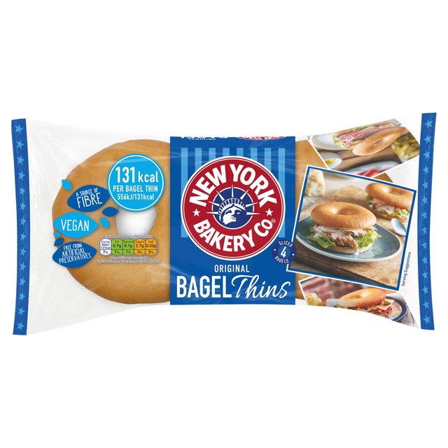 New York Bakery Co. Original Bagel Thins, 4 Per Pack