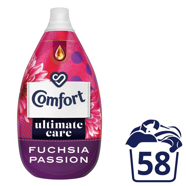 Comfort Intense Ultra Concentrated Fabric Conditioner Fuchsia 58 Wash, 870ml
