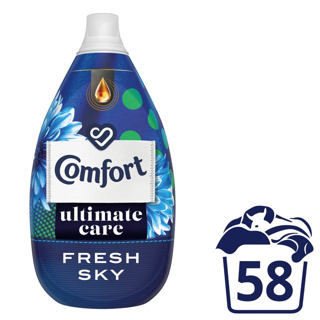 Comfort Intense Ultra Concentrated Fabric Conditioner Freshsky 58 Wash, 870ml