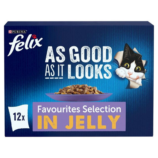 Felix As Good As It Looks Favourites Selection in Jelly, 12 x 100g