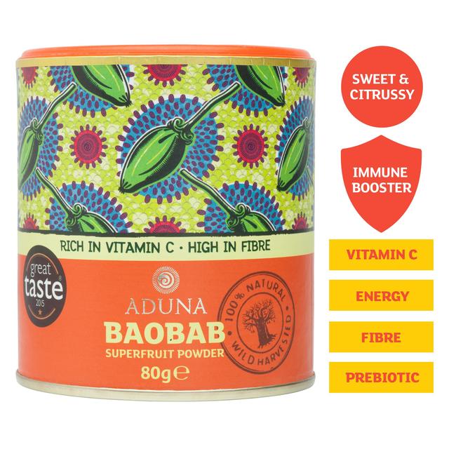 Aduna Baobab Organic Superfruit Powder, 80g