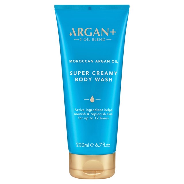 Argan+ Super Creamy Body Wash, 200ml