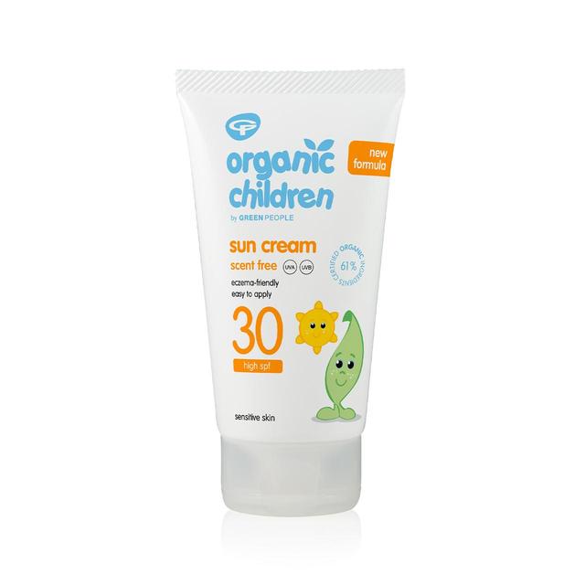 Green People Organic Children SPF 30 Sun Cream Scent Free, 150ml