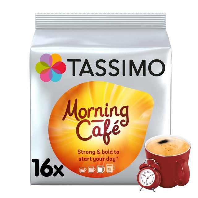 Tassimo Morning Cafe Coffee Pods, 16 Per Pack
