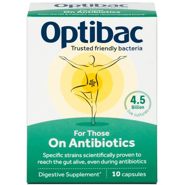 Optibac Probiotics For Those On Antibiotics 10 Capsules, 10 Per Pack